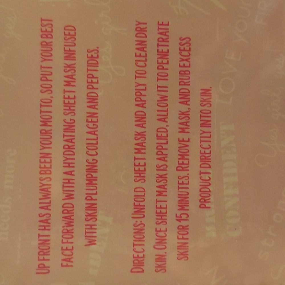 Empower{Her} Beauty‎ Face It Sheet Mask Collagen & Peptide Infused 5 Piece Set - Picture 2 of 2